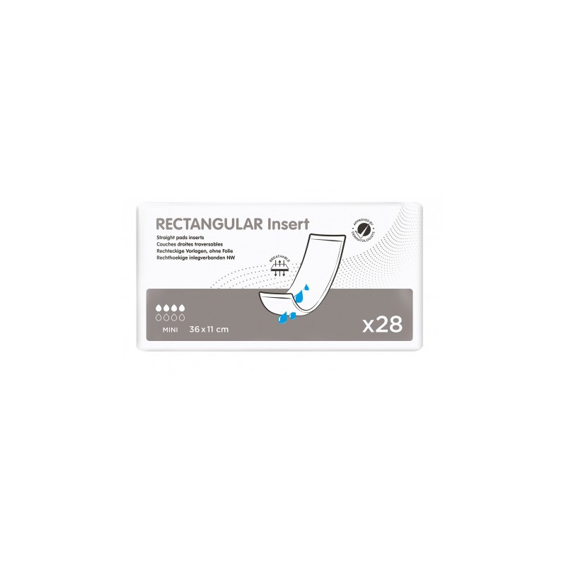Ontex ID Expert Rectangular insert traversable - 11x36 - Couches droites Ontex ID Expert Rectangular - 1