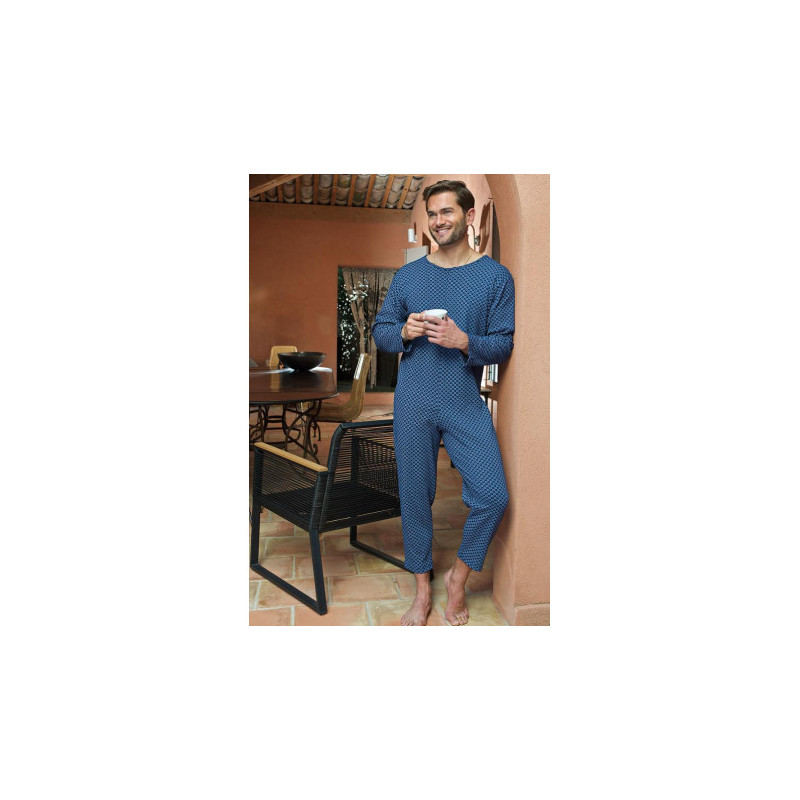 Grenouillère manches et jambes longues coton