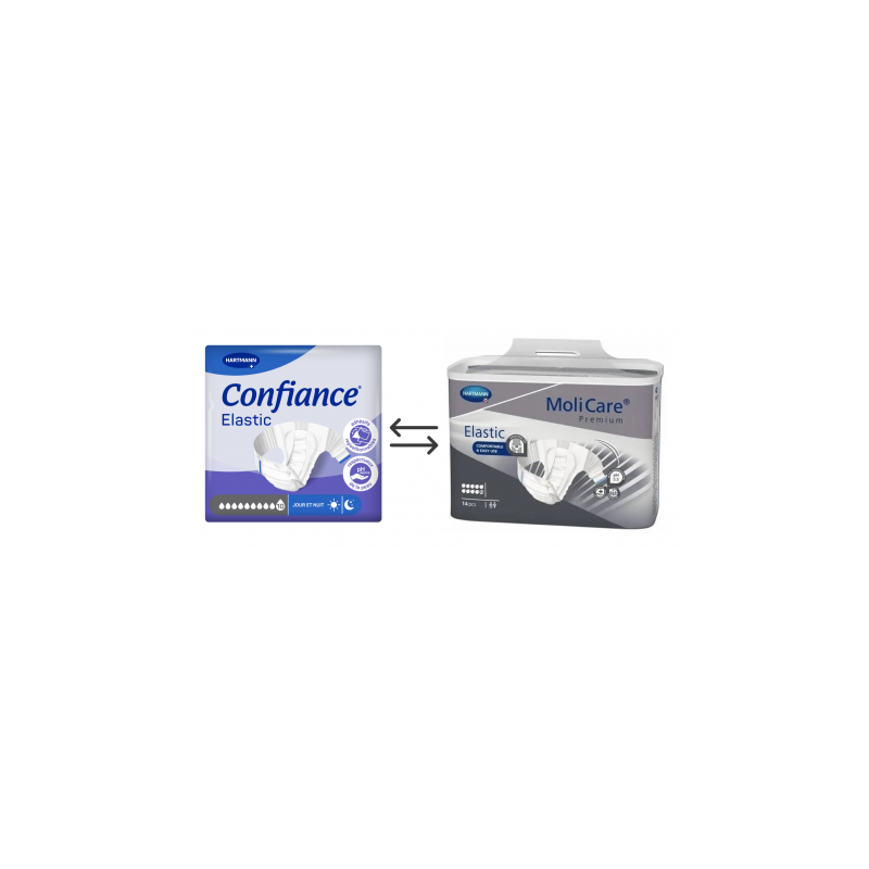 Confiance Elastic 10 Gouttes S - Couches adulte Hartmann Confiance - 1
