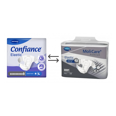 Confiance Elastic 10 Gouttes L - Couches adulte Hartmann Confiance - 1