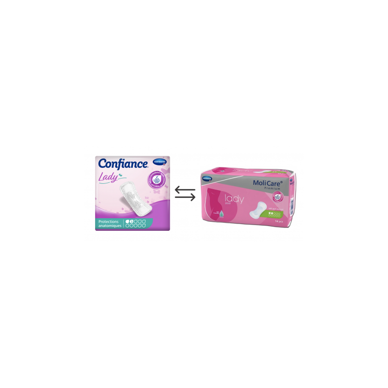 Confiance Lady Pads 2 gouttes - Protection urinaire femme Hartmann Confiance - 1