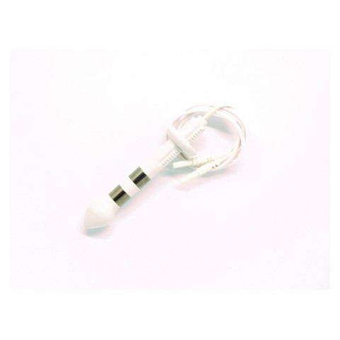 EMC - Sonde anale « butée amovible » bananes femelles - 2 bagues EMC EVOLUTION - 1