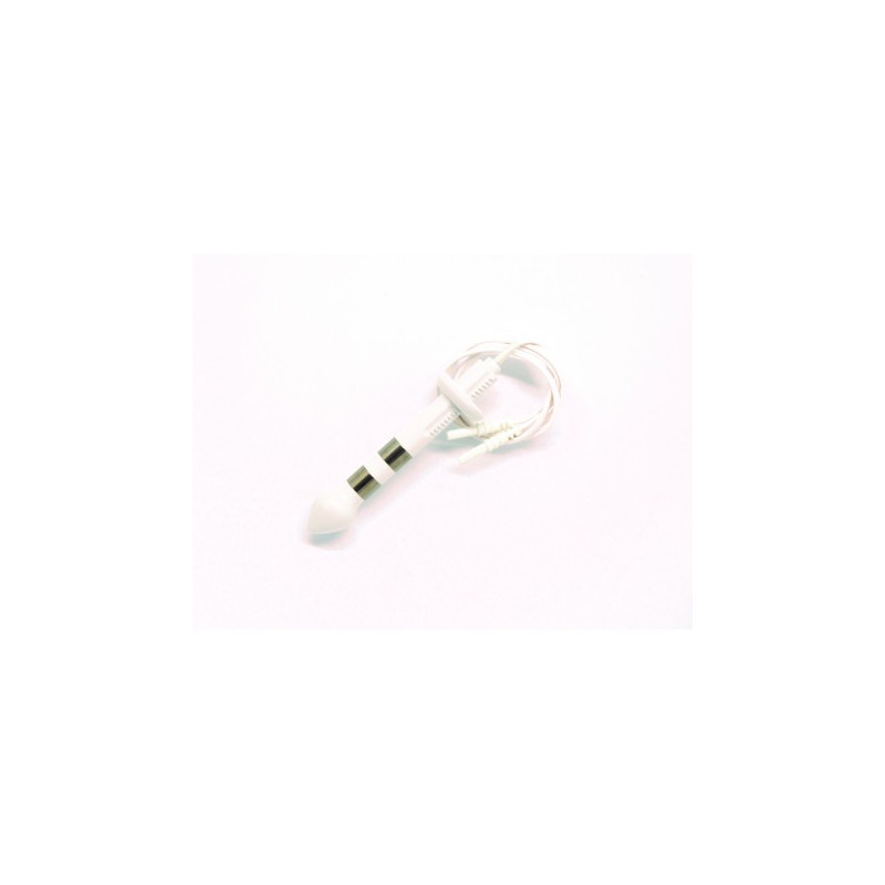 EMC - Sonde anale « butée amovible » bananes femelles - 2 bagues EMC EVOLUTION - 1