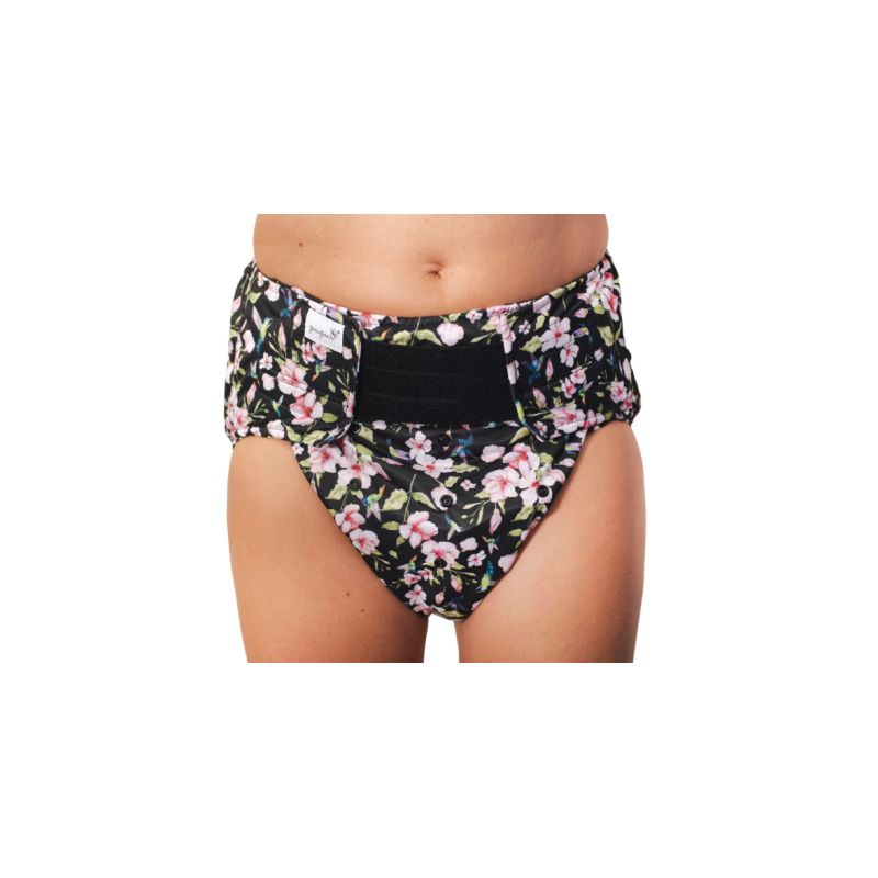 Couche lavable adulte fleurs - Pupus Pupus - 1