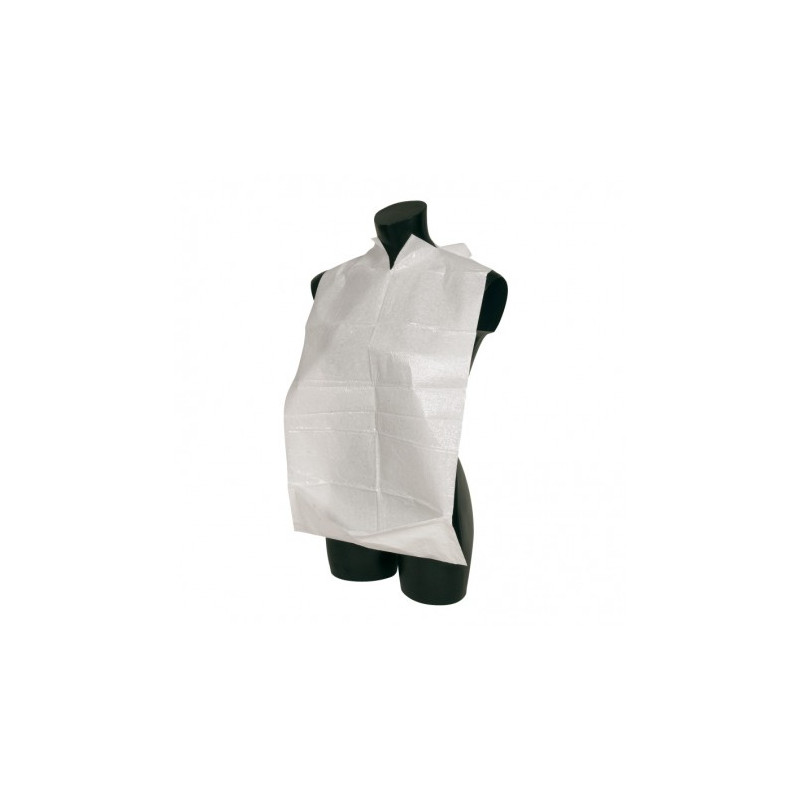 Bavoir adulte, imperméable, avec poche réversible