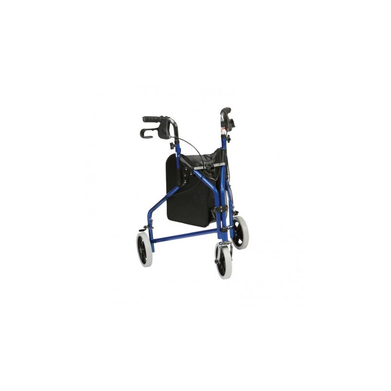 Rollator / Déambulateur 3 roues Delta + sac de transport Identités - 1