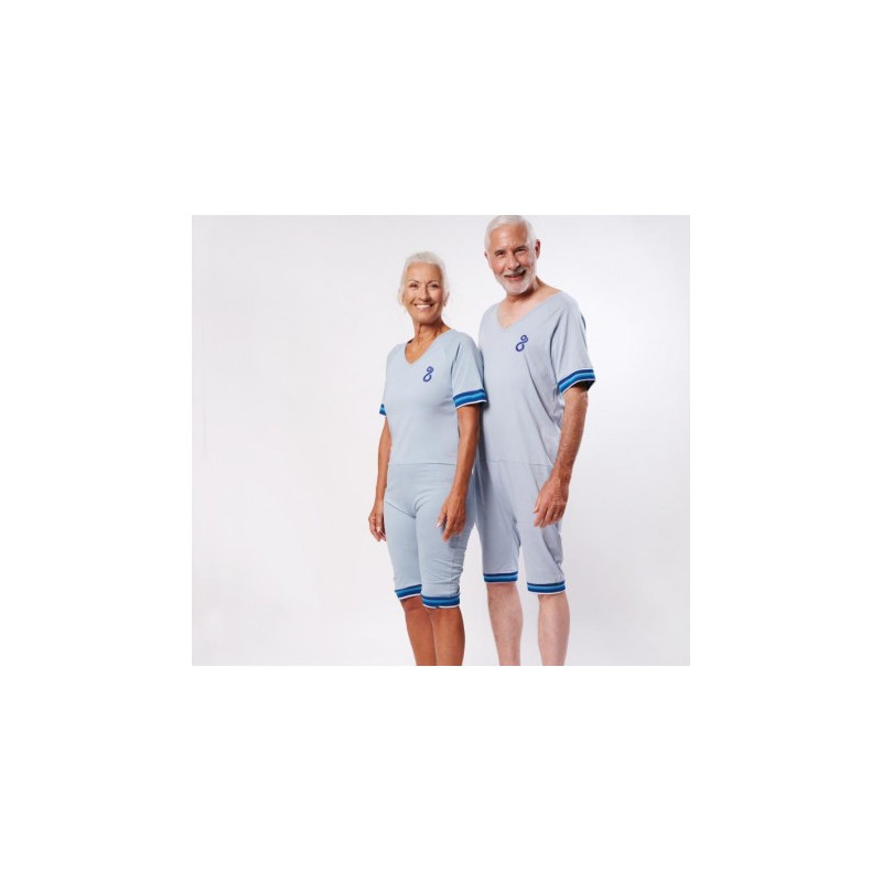Pyjama grenouillère mixte manches et jambes courtes - Benefactor Benefactor - 2