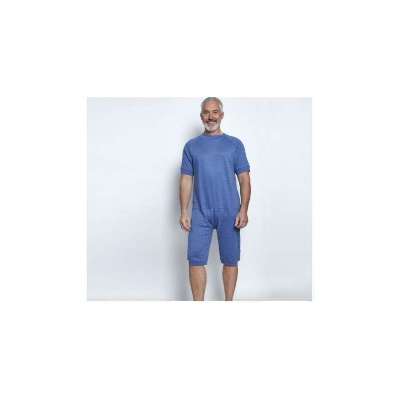 Pyjama grenouillère manches et jambes courtes interlock imprimé - Benefactor Benefactor - 1