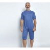 Pyjama grenouillère manches et jambes courtes interlock imprimé - Benefactor Benefactor - 1