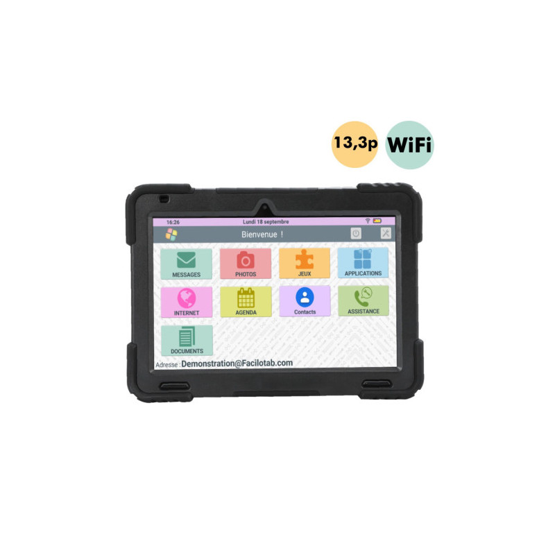 Facilotab - Tablette XXL 13,3 pouces - WiFi 128 Go - Android 13  - 1