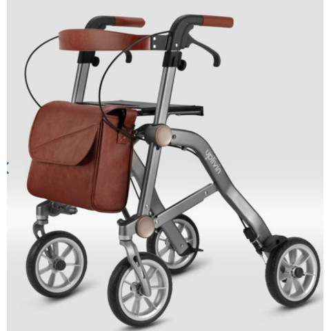 Rollator Pliant Uplivin - Trive, Léger et Compact - Gris