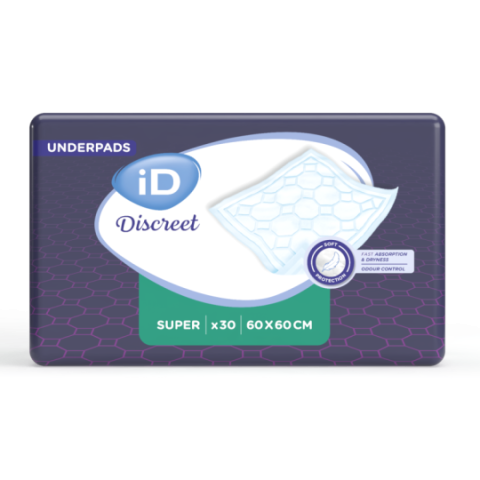 iD Discreet Underpad Super 60x60cm - Alèse Ontex ID Expert Protect - 1