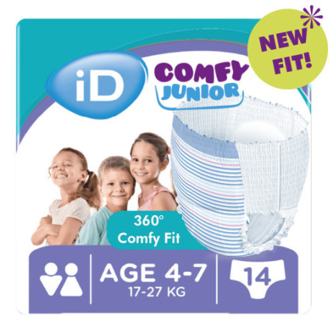 Ontex iD Comfy Junior 4 - 7 ans - Slips absorbants / Pants enfants Ontex ID Comfy Junior - 1