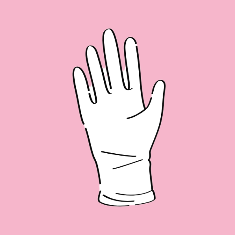 Gants en latex et vinyle